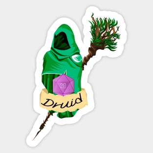 Dungeons & Dragons Druid D20 Sticker